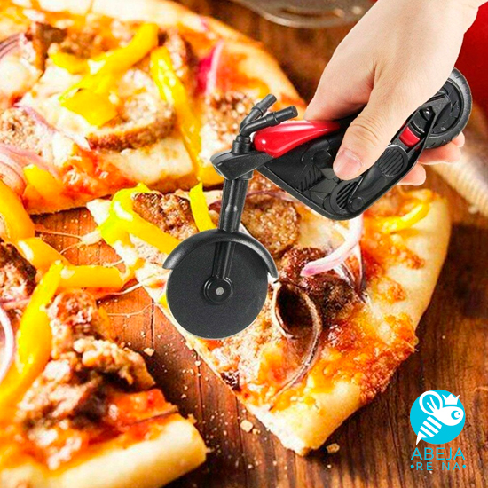 Cortador de pizza Rodillo de pizza con rueda de corte XXL de acero inoxidable Corta la pizza fácilmente en piezas aptas para servir Práctico cortador de pizza con protección para los dedos 