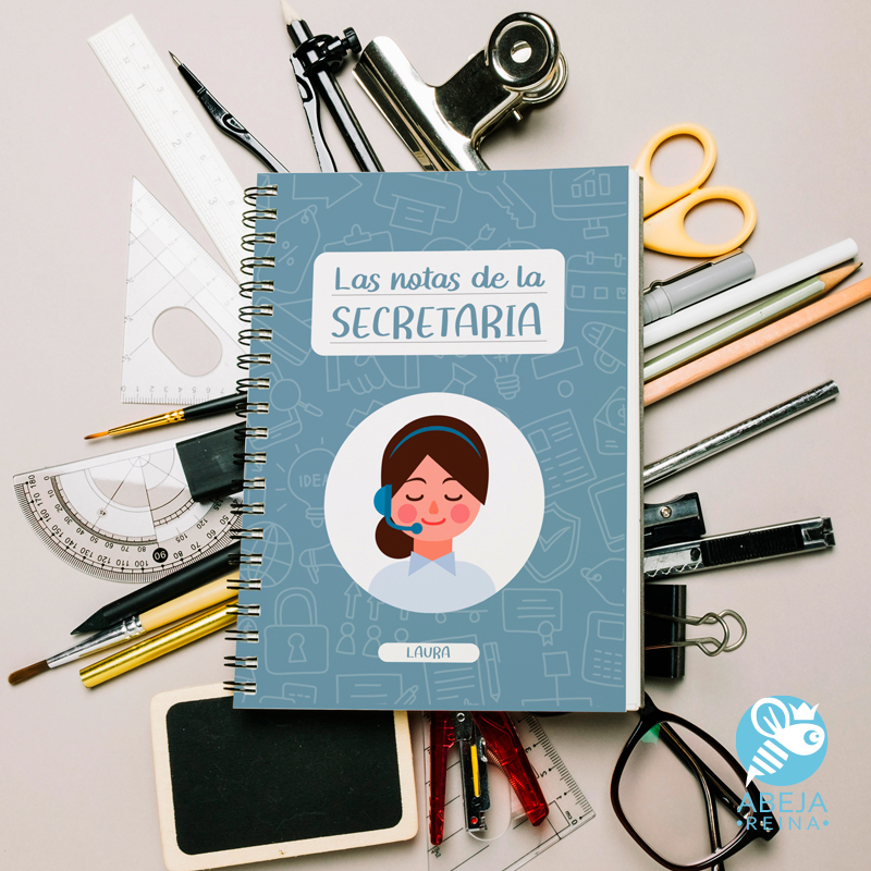 Cuaderno personalizado 'las notas de la secretaria' - Abeja Reina Perú