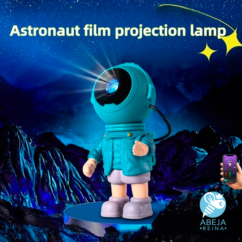 Proyector-De-Cielo-Estrellado-De-Astronauta,-Lámpara-De-Proyección-Led-De-Galaxia,-Altavoz-Bluetooth1