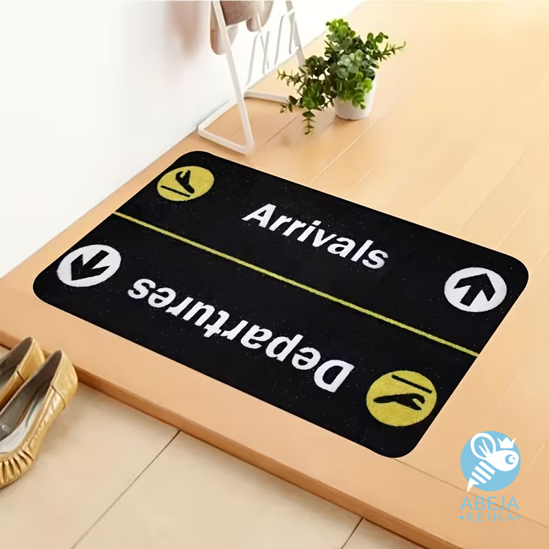 Alfombra para baño "Llegada y Salida" – Edición Aeropuerto