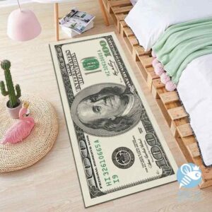 Alfombra diseño dólar manifestación
