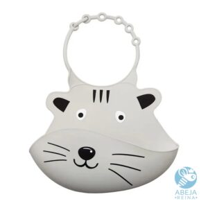 Babero de silicona Gato