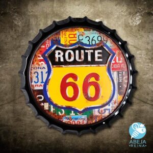 Chapa Decorativa Route 66