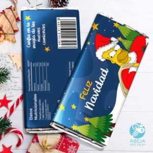Chocolate Feliz navidad personalizado