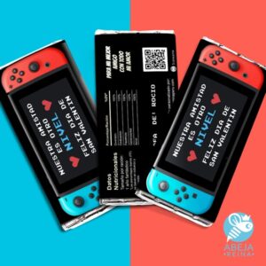 Chocolate Nintendo Switch personalizado