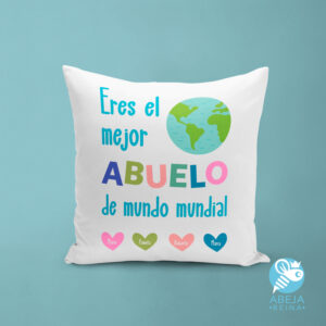 Cojín 'Cojín eres el mejor abuelo del mundo mundial'