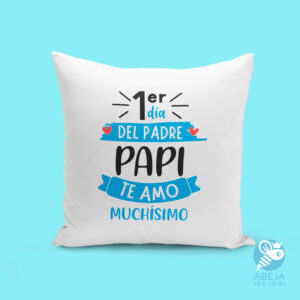 Cojín personalizado 'Primer día del padre, papi'