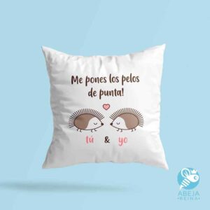 Cojín 'Me pones los pelos de punta'