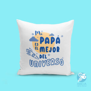 Cojín personalizado 'Mi papá es el mejor del universo'