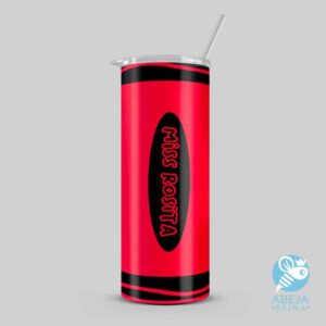 Tumbler personalizado diseño crayola