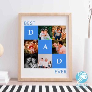 Cuadro personalizado 'Best Dad ever'