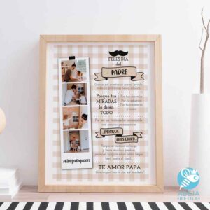 Cuadro personalizado Feliz día del padre