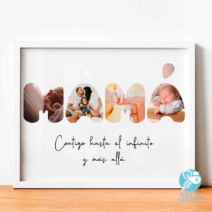 Cuadro personalizado Mamá contigo hasta el infinito y más allá