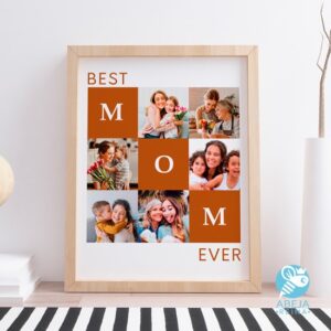 Cuadro personalizado 'Best Mom Ever'