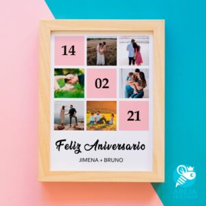 Cuadro Personalizado Feliz Aniversario