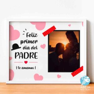 Cuadro personalizado Feliz primer día del Padre