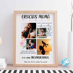 Cuadro personalizado 'Gracias mamá'