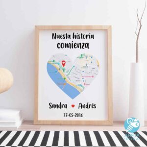 Cuadro personalizado Nuestra historia comienza...