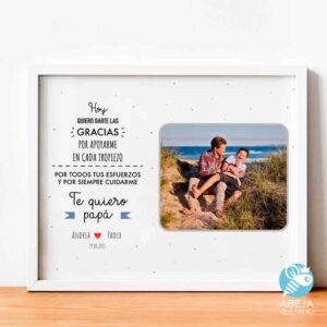 Cuadro personalizado Te quiero papá