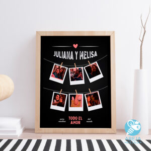 Cuadro personalizado 'para nosotras todo el amor del mundo'