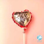 Globo 'Te amo' en forma de corazón