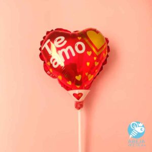 Globo 'Te amo' en forma de corazón 02