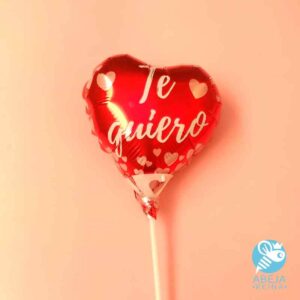 Globo 'Te quiero' en forma de corazón