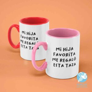 Taza 'mi hija favorita me regaló esta taza'