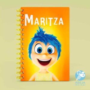 Cuaderno personalizado alegria intensamente