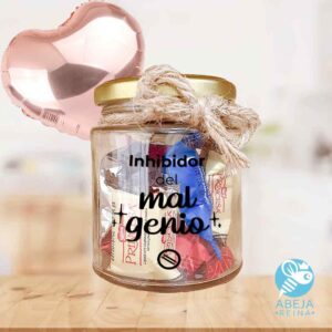 Jar de chocolates 'Inhibidor del mal genio'