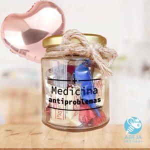 Jar de chocolates 'Medicina antiproblemas'