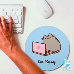 Mouse pad Pusheen Cat 'I'm busy'
