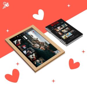 Pack de cuadro y cuaderno personalizado Netflix