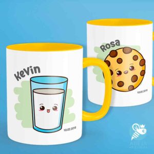 Pack de tazas Galleta y leche