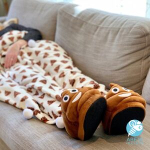 Pantuflas icono caquita de WhatsApp