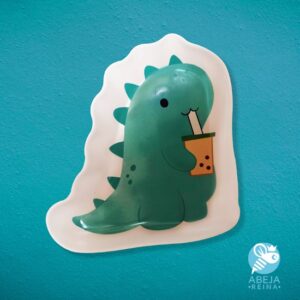 Plato cerámica dino