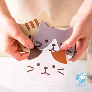 Posavasos gatitos silicona