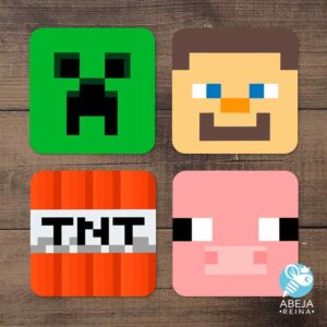 Posavasos Minecraft
