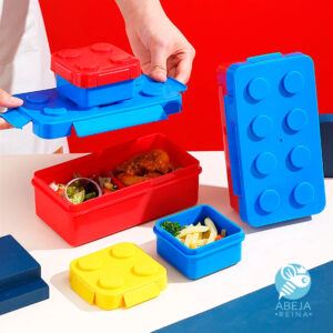 Set 3 tuppers lego con tomatodo