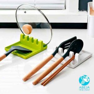 Soporte de de cucharones y tapa de olla
