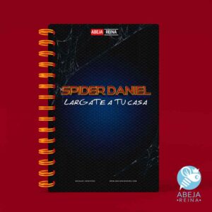 Cuaderno personalizado Spider-nombre