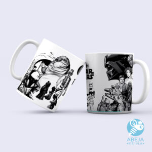 Taza diseño Star wars collage