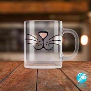 Taza de vidrio Gato