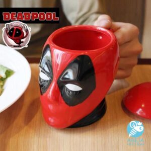 Taza Deadpool con tapa