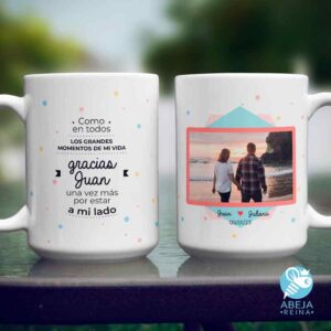 Taza personalizada Gracias por estar a mi lado