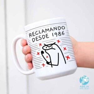 Taza personalizada reclamando desde...