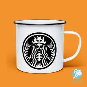 Taza skull coffee