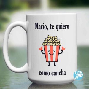 Taza personalizada 'te quiero como cancha'