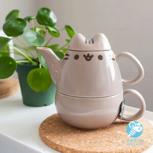 Tetera de té taza pusheen cat 900 ml