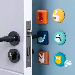 Tope de puerta de silicona antigolpes